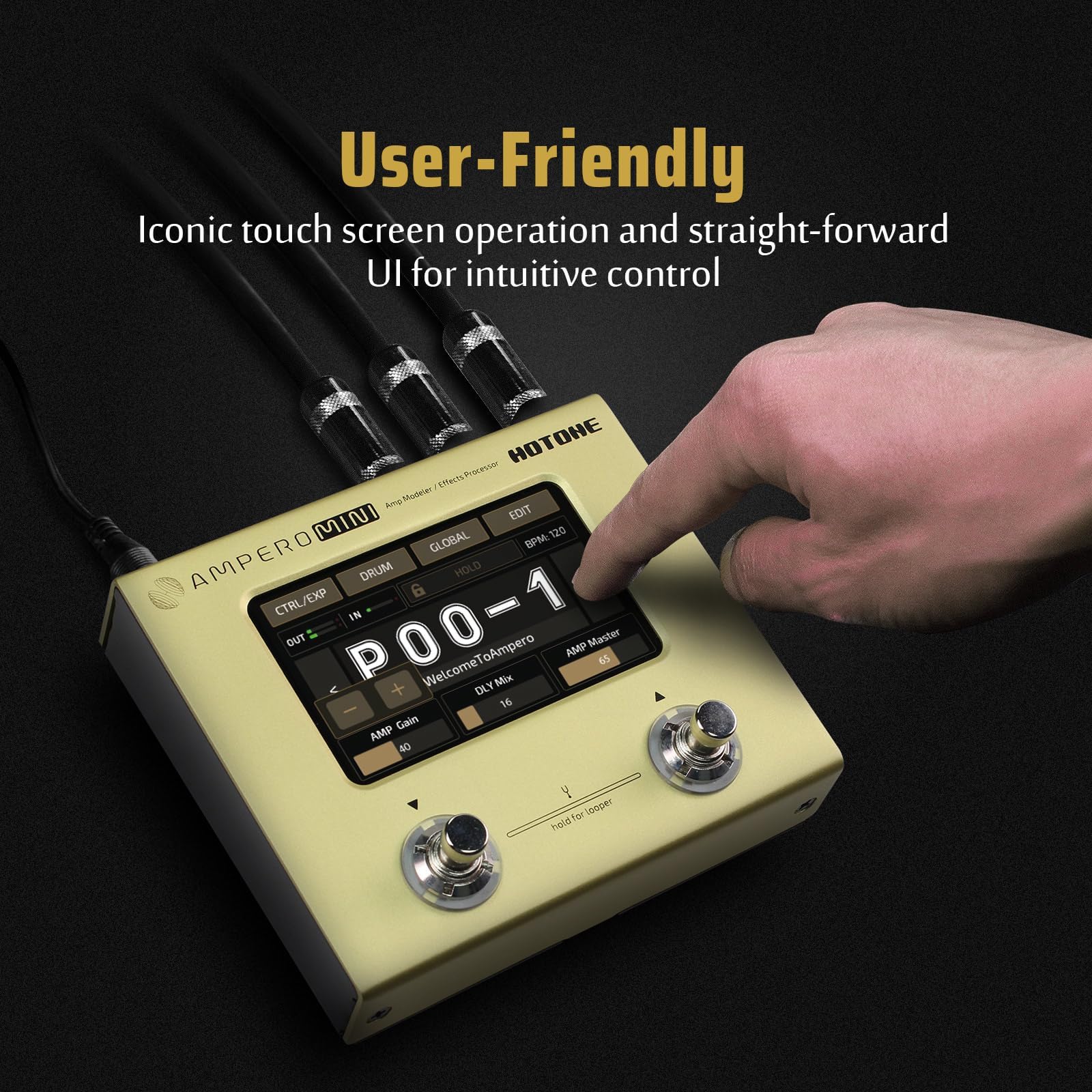 ギター HOTONE AMPERO MINI Amp Modeler Hotone Ampero Mini Amp Modeler and Effects Processor